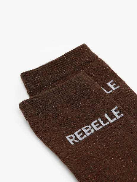 Damessokken Têtue Long Glitter Pieces Bruin girl 17162499 ander zicht 1